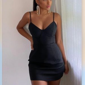 Black mink dress - never worn out of the house